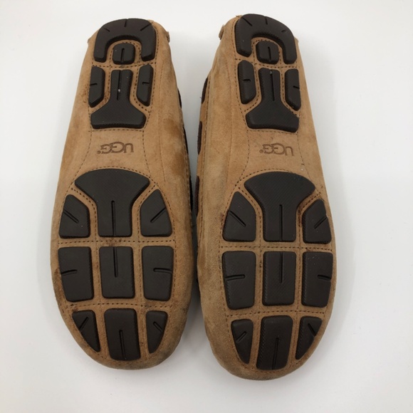 Ugg Sz 7 "Meena" Moccasins/Loafers Driving Moccasins, Suede, Sheepskin-lined - Picture 5 of 6